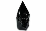 Free-Standing Polished Obsidian Point - Mexico #355032-1